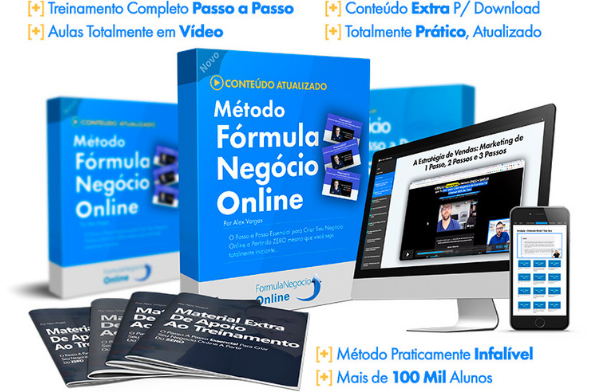 Curso Fórmula Negócio Online, o melhor curso de marketing digital para afiliados.